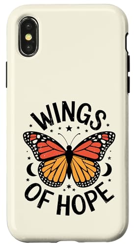 Monarch Schmetterlingsflügel Hoffnung Schmetterlinge Frauen Mädchen Kinder Hülle für iPhone X/XS von ButterflyAxis1