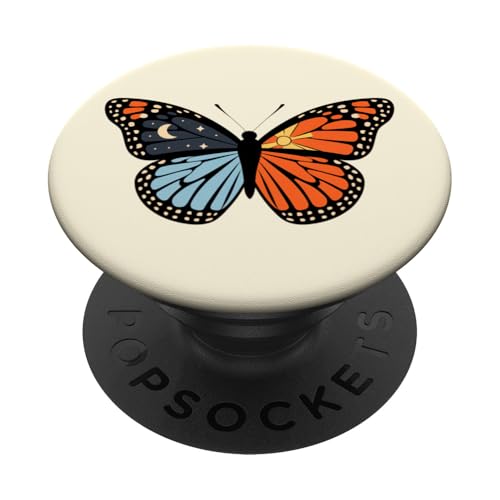 Schmetterling Sonne Mond Zoo Tagesausflug Frauen Mädchen Kinder PopSockets Klebender PopGrip von ButterflyAxis1