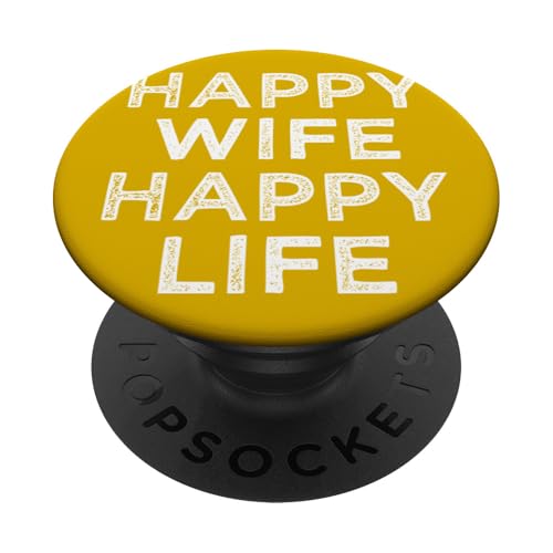 Glückliche Frau Glückliches Leben PopSockets mit austauschbarem PopGrip von Buy Cool Shirts