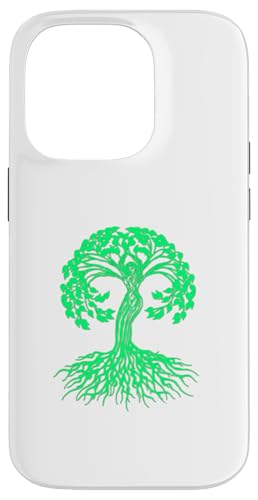 Hülle für iPhone 14 Pro Keltischer Baum Yoga von Buy Cool Shirts