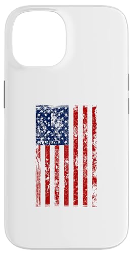 Hülle für iPhone 14 USA-Flagge im Used-Look von Buy Cool Shirts