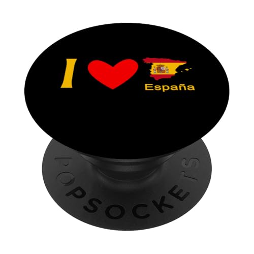 I Love Espana Spanien PopSockets Klebender PopGrip von Buy Cool Shirts