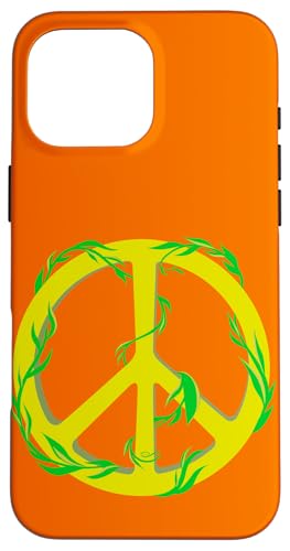 Leafy Organic Peace Zeichen Symbol Hülle für iPhone 16 Pro Max von Buy Cool Shirts