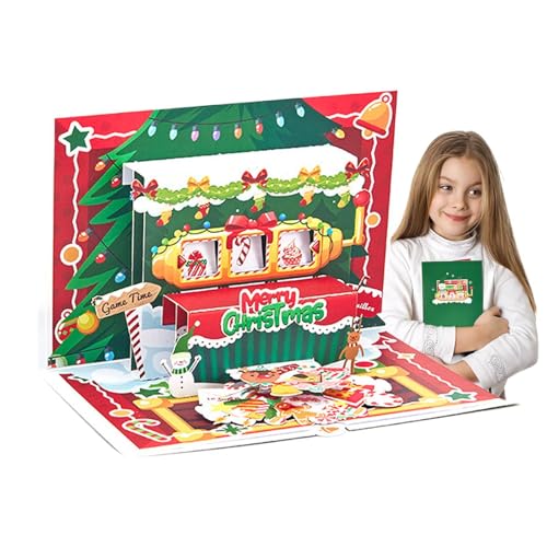 3D-Popup-Grußkarten, Weihnachtskarten, Pop-Up, Urlaubspostkarten, interaktive Grußkarten, kreative Pop-Up-Grußkarten, hübsche Weihnachtsdekorationen für Freunde, Kinder, Familie von Byeaon