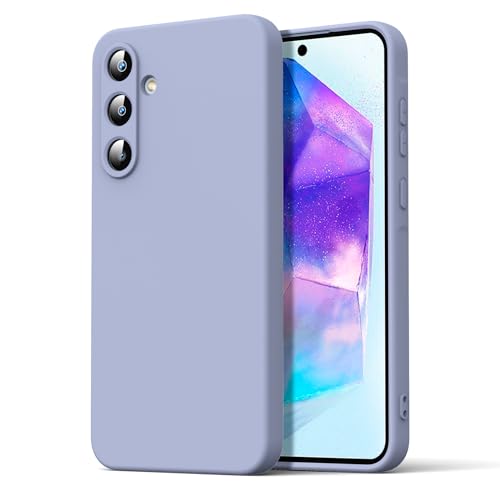 Byvuwiay Handyhülle Stoßfest Kratzfest Schutzhülle Samsung Galaxy A55 5G Case, Lavendelgrau von Byvuwiay