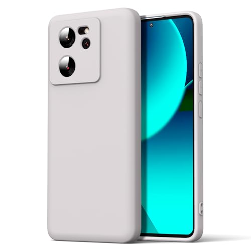 Byvuwiay Hülle kompatibel mit Xiaomi 13T/13T Pro 5G Hülle, weiche TPU Flüssigsilikonhülle, Handyhülle Stoßfest Kratzfest Schutzhülle Xiaomi 13T/13T Pro 5G Case, Stein von Byvuwiay