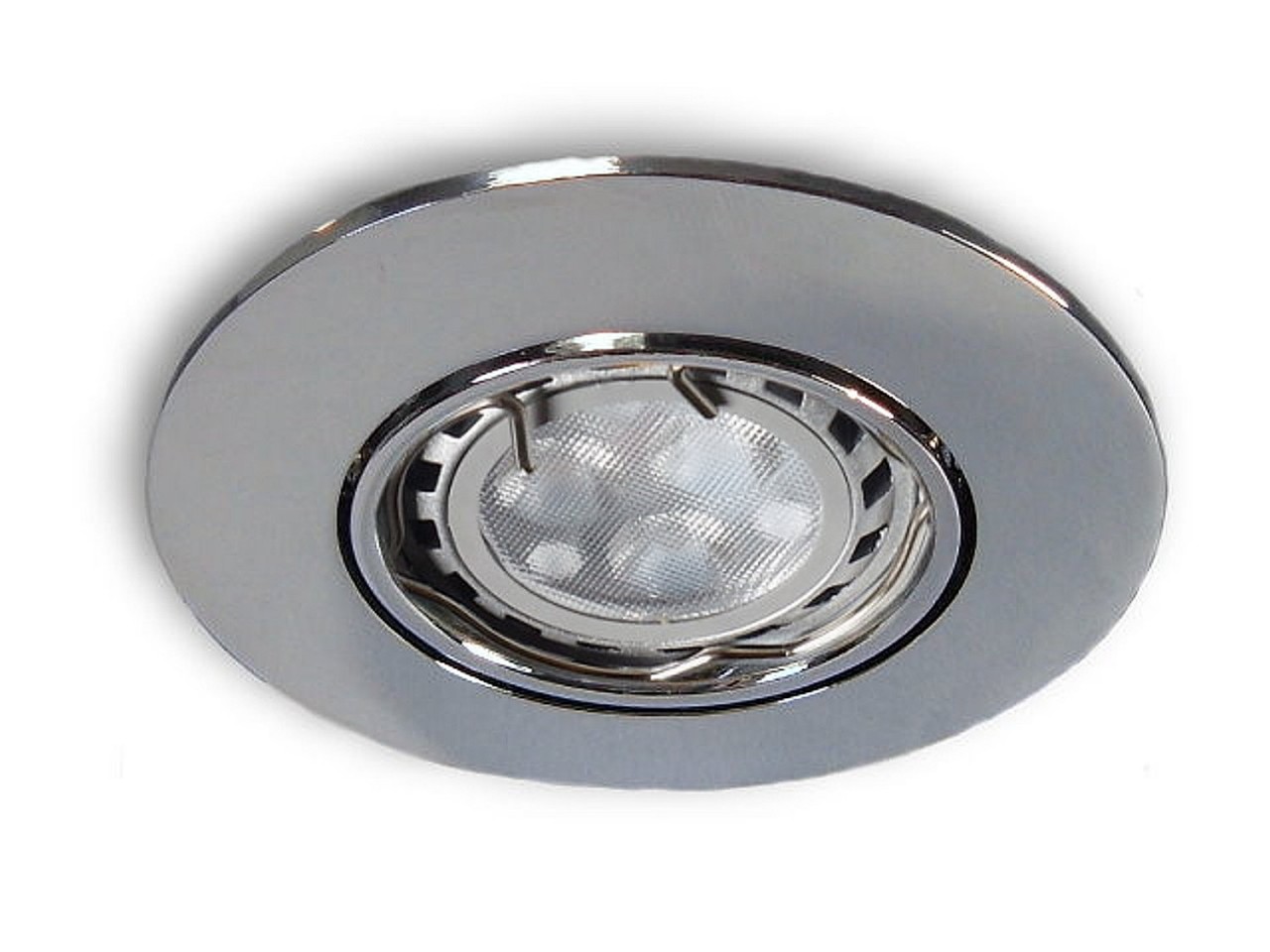 12 V LED Einbaustrahler Spot MR11 rund chrom glanz - 3,3 W warmweiss von C-Light GmbH