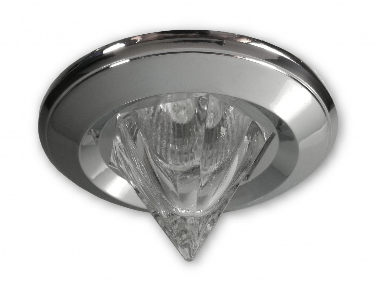 Dimmbarer Pyramiden LED Einbaustrahler 5W RGB + CCT GU10 230V - chrom glänzend von C-Light GmbH