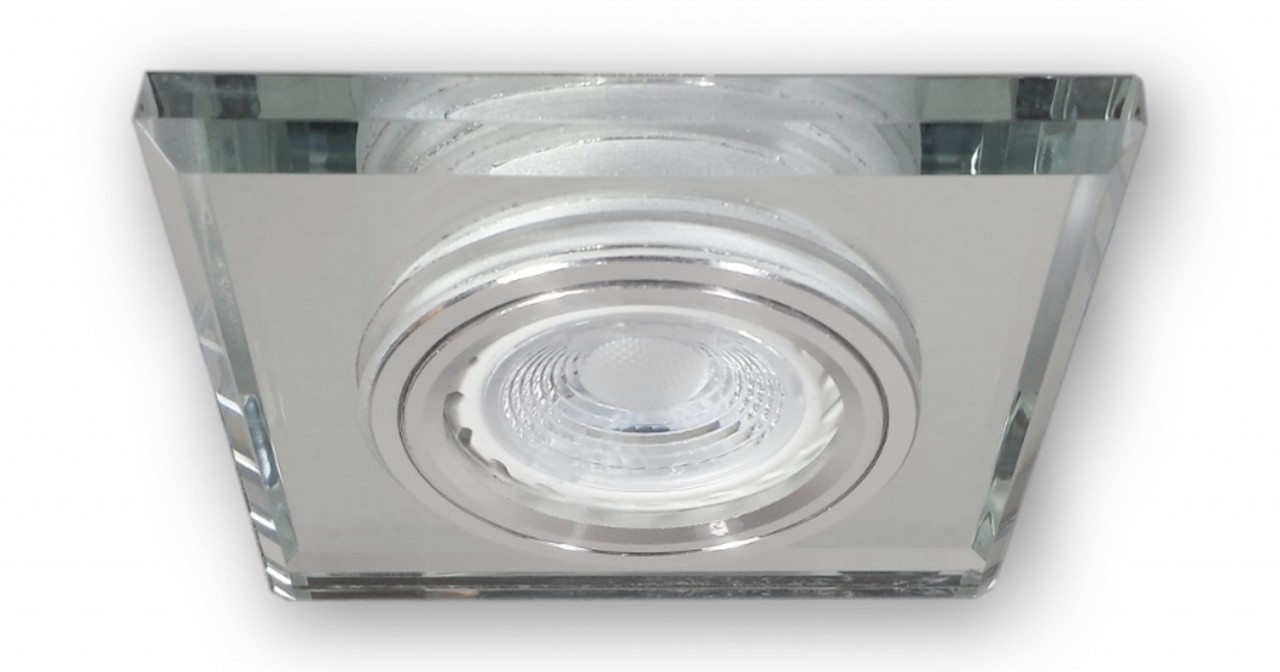 Flacher 230V LED Glas Spot S1371WH 5W neutralweiss dimmbar von C-Light GmbH