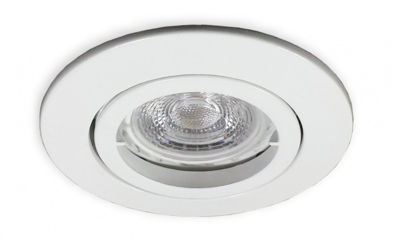 LED Einbaustrahler weiss für 68 mm Lochbohrung 12 V - 5,5 W neutralweiss von C-Light GmbH