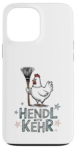 Hülle für iPhone 13 Pro Max Hendl With Kehr, Huhn Besen, Züchter Hennen Geflügel Bauer von C.J.'s Geschenke Für Hendl Liebhaber Hühnerbauern