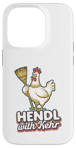 Hülle für iPhone 14 Pro Hendl With Kehr, Huhn Besen, Züchter Hennen Geflügel Bauer von C.J.'s Geschenke Für Hendl Liebhaber Hühnerbauern