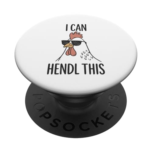 I Can Hendl This, Hühner Züchter Hennen Geflügel Bauer PopSockets Klebender PopGrip von C.J.'s Geschenke Für Hendl Liebhaber Hühnerbauern