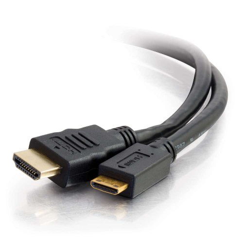 C2G 1.8m High Speed HDMI to Mini HDMI Cable with Ethernet Supports 3D, Ethernet and 4K Compatible with Camera, Camcorder, Graphics card and Tablets von C2G