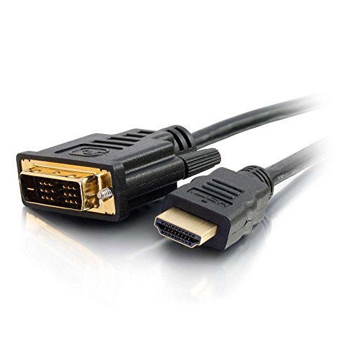C2G 1M HDMI naar DVI-D Hoge snelheid Digital Video Kabel, Full 1080p HD Geschikt voor PS4, Raspberry Pi, Roku, Xbox One, Blauw Ray, DVD Cable de vídeo digital HDMI a DVI-D de 1 m Black von C2G