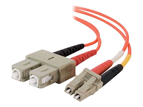 C2G 5m Glasfaser/Glasfaserkabel fàur Fast Ethernet, Fibre Channel, ATM und Gibabit Patchkabel LSZH LC/SC Duplex Multimode 50/125 MM von C2G