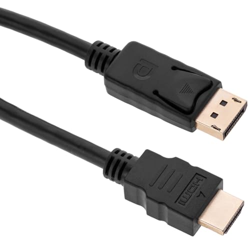 BeMatik - Kabel Displayport Stecker auf HDMI Stecker 1m von Cablematic