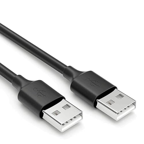 CABLEPELADO USB-2.0-Datenkabel, Typ A, SuperSpeed, männlich, Geschwindigkeit bis zu 480 Mbit/s, für Computer, TV-Box, externe HDD, Lüftungsbasis, USB-Hub, Raspberry Pi, Schwarz, 1 m von CABLEPELADO