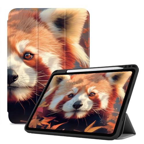 Hülle Für Ipad Der 10. Generation, 2022–10,9 Zoll, Ipad-Hülle Mit Dreifach Faltbarem Ständer, Schlankes Smart Cover – Automatische Schlaf-/Wachfunktion - Süßer Roter Panda von CAEITLRSO