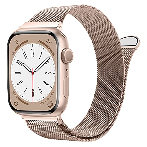 CAERMA Ersatzarmband Kompatibel mit Apple Watch Armband 49mm 45mm 44mm 42mm 41mm 40mm 38mm Herren Damen,Einstellbar Metall Armbänder aus Edelstahl für iWatch Series Ultra SE 9 8 7 6 SE 5 4 3 2 1 von CAERMA