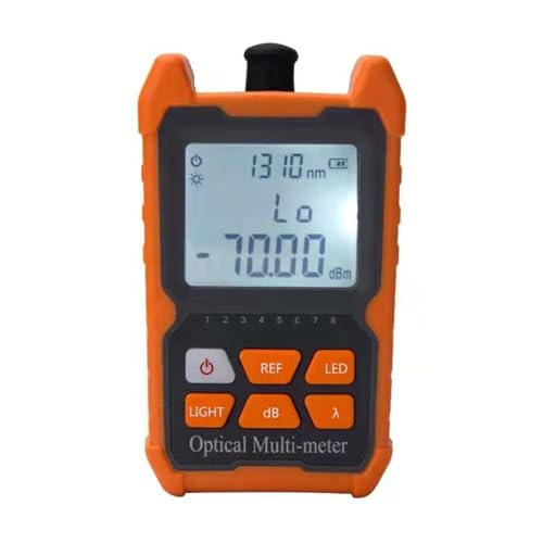 CAINV Optischer Netzwerktest MINI OPM Handheld Mini Fiber Optical Power Meter Glasfaserkabel Tester -70+6dBm Oder -50+26dBm Leicht zu tragen(Dry battery -70 to 6) von CAINV