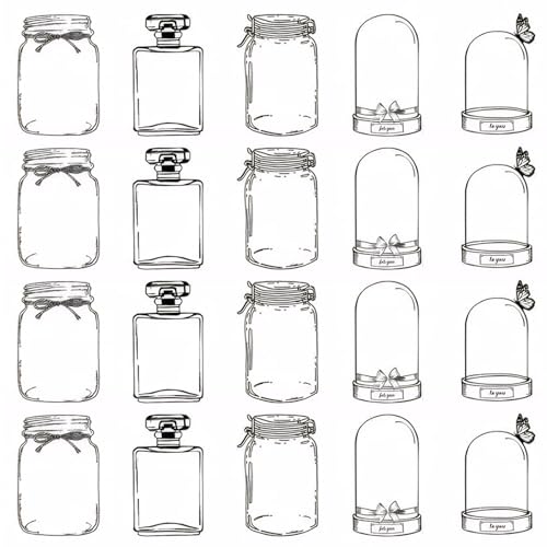 20pcs getrocknetes Blumen -Lesezeichen transparent leere lustige DIY -Lesezeichen einfach zu bedienend gepresst von CAKEEYUM