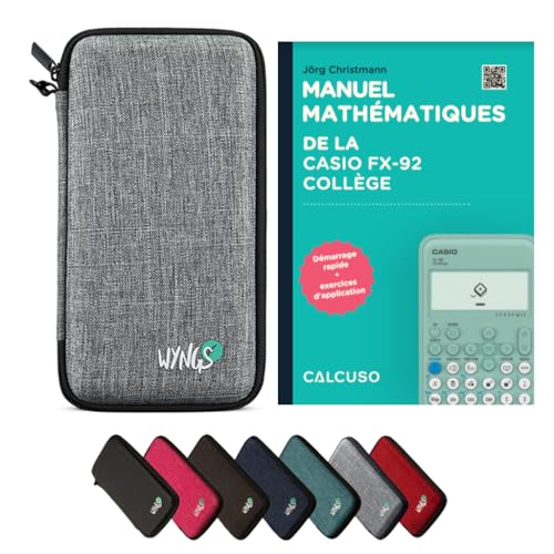 CALCUSO Zubehör Standardpaket Hellgrau kompatibel für Taschenrechner Casio fx-92 Collège (Französisch) von CALCUSO