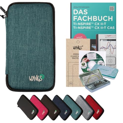 CALCUSO Zubehör Streberpaket Türkis kompatibel für Grafikrechner TI Nspire CX II-T/CX II-T CAS von CALCUSO