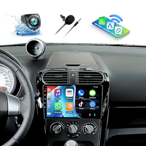 CAMECHO 2+64G 8-Kern Android 13 DSP Autoradio für Suzuki Splash Ritz/Opel Agila 2004-2014, 9 Zoll Wireless Carplay Bluetooth HD Radio mit Android Auto WiFi GPS FM/RDS +Rückfahrkamera Mikrofon von CAMECHO