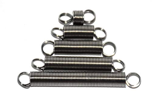 Erweiterte Druckfeder, Stahl-Doppelhaken, kleine Zugfeder, 10 Stück, Hardware-Zubehör, Drahtdurchmesser 0,3 mm, Außendurchmesser 3 mm, Länge 10, Maschinenteile (Nr. 1486)(35mm) von CANCJDYTZ