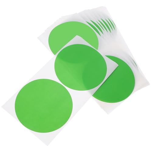 CANIGHT 1 Satz Aufkleber Klassifizierungsetiketten Siegelkreisetikett Beschriftungsmarkierung Runde Etiketten Bunte Codierungsetiketten Mit Punkten Klebepunkte Namensetiketten Green Papier von CANIGHT