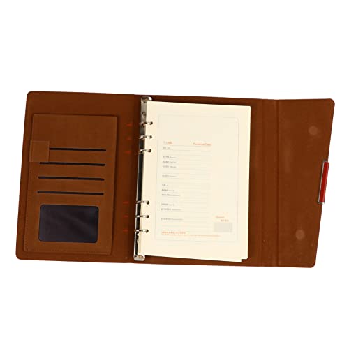 CANIGHT 1Stk Business-Notizbuch Agenda-Notizbuch Zeitplan Handbuch Zeitplan-Notizbuch Agenda Notizblock aktenkoffer aktenmappen plans tägliches Schreibheft Mehrzweck-Notizbuch Papier Brown von CANIGHT