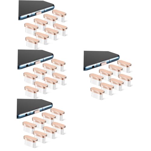 CANIGHT 32 STK Staubstopfen Typ c Staubkappen USB-c-anschlusskappe Stecker Für Telefonanschlüsse Ladeanschlussabdeckung USB-c-staubschutzstecker USB c Staubstecker Klein Aluminiumlegierung von CANIGHT