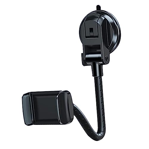 CANIGHT Handyhalter Mit Saugnapf Kfz-telefonhalterung Handyhalterung Für Autotelefonhalter Telefonhalterständer Handyhalter Auto Handy-ständer Handy Autohalterung Mobile Aluminium Black von CANIGHT