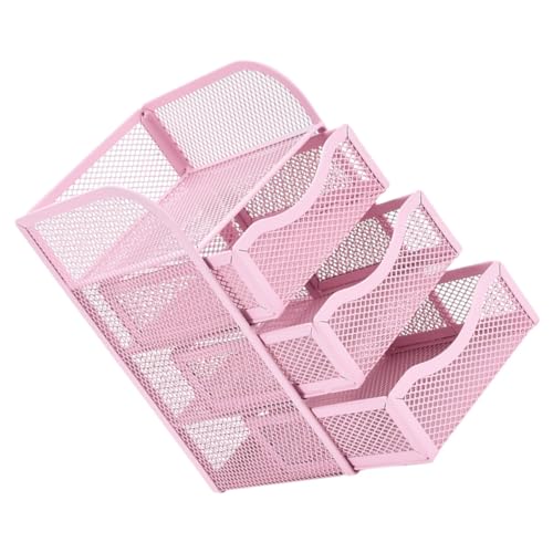 CANIGHT Schreibtisch Desktop-organizer Kleiner Organizer Mit Schubladen Organizer Für Schreibtischschubladen Schreibtisch-organisationsschubladen Rosa Eisen von CANIGHT