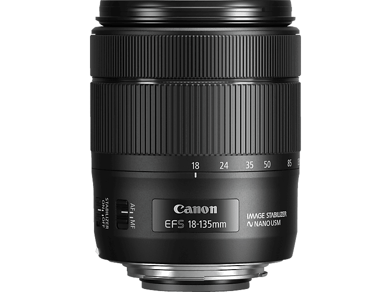 CANON 1276C005AA 18 mm - 135 f/3.5-5.6 EF-S, IS, USM (Objektiv für Canon EF-Mount, Schwarz) von CANON