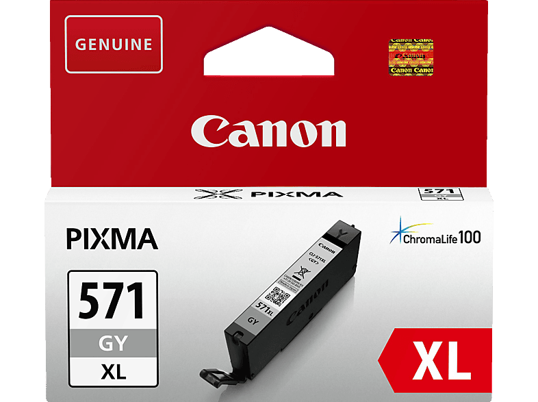 CANON CLI 571XL GY Tintenpatrone Grau (0335C001) von CANON