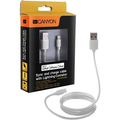 Canyon 1 m Ultra Compact MFI-Kabel – Weiß von CANYON