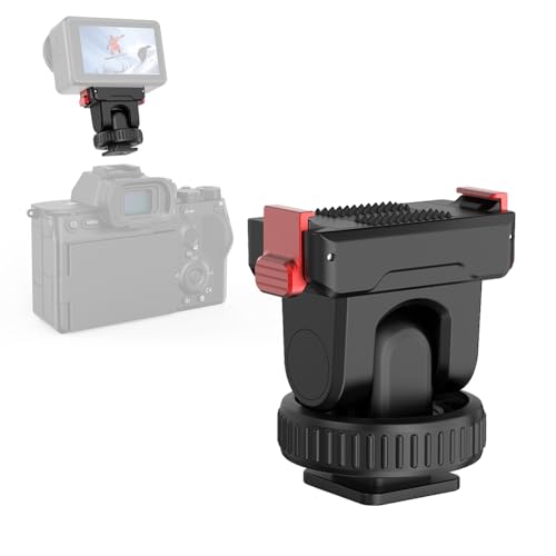 CAPART Magnetische Schnellwechsel-Halterung mit kaltem Schuh für DJI OSMO Action 5 Pro, Action 4, Action 3, Kaltschuh-Halterung mit 6,35 mm Gewinde für Stativ, DSL-Kamera, Handheld-Gimbal-Stabilisator von CAPART