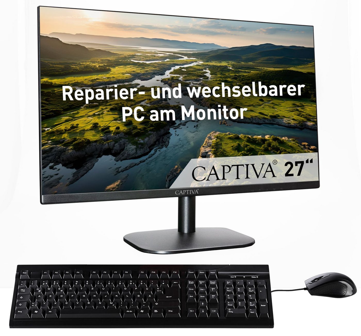 CAPTIVA All-In-One Power Starter I84-895 All-in-One PC (27 Zoll, Intel® Core 3 100U, -, 32 GB RAM, 2000 GB SSD, Luftkühlung) von CAPTIVA