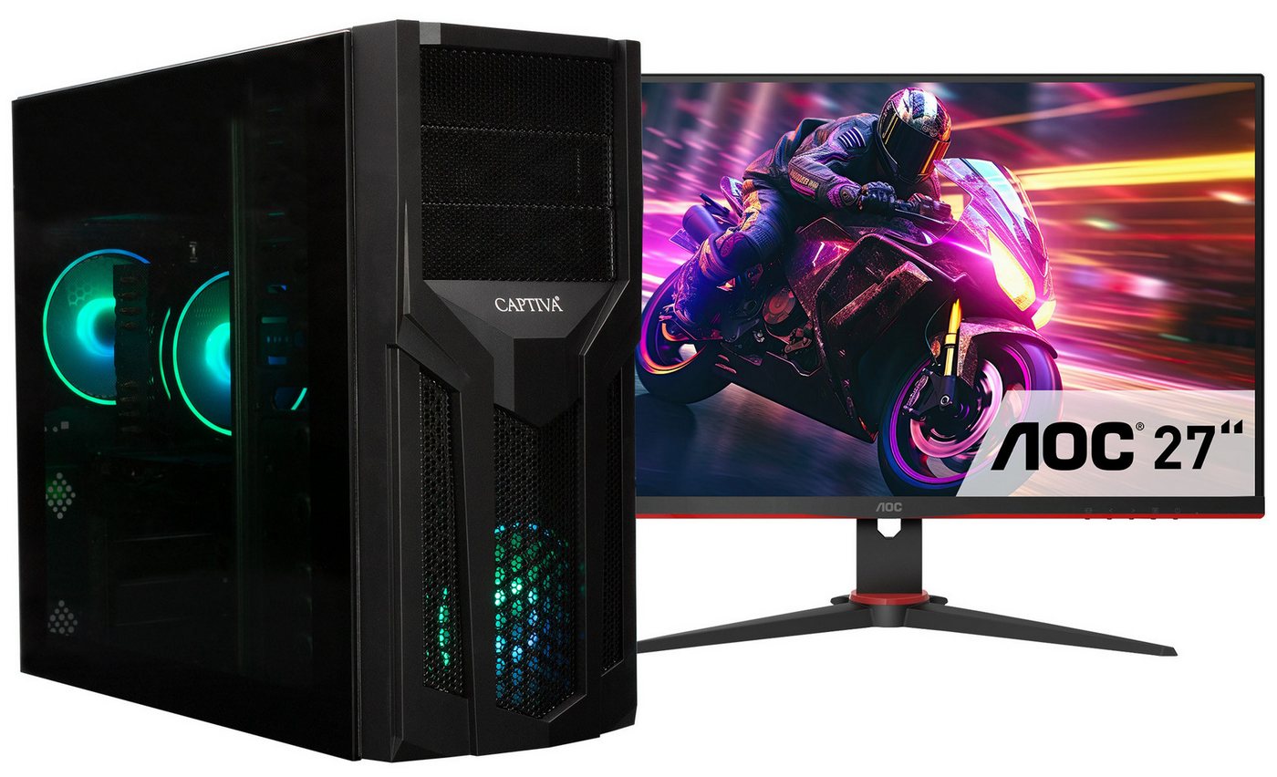 CAPTIVA Power Starter R84-145 TFT Bundle Business-PC-Komplettsystem (27", AMD Ryzen 7 Ryzen 7 8700G, 16 GB RAM, 1000 GB SSD) von CAPTIVA