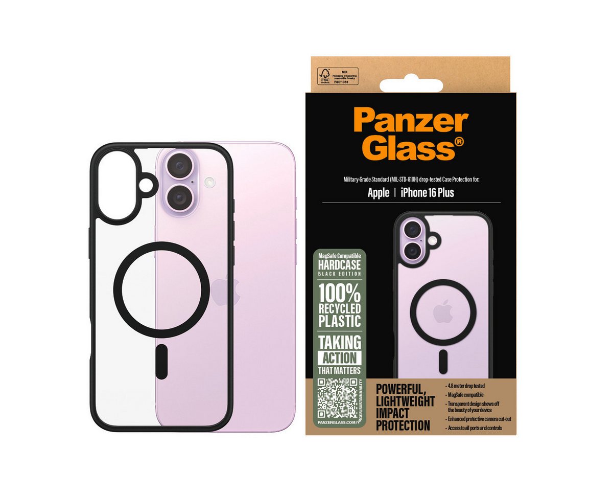 CARE by PanzerGlass Handyhülle HardCase mit MagSafe für Apple iPhone 16 Plus, Backcover, Schutzhülle, Handyschutzhülle, Case, Schutzcase, stoßfest von CARE by PanzerGlass