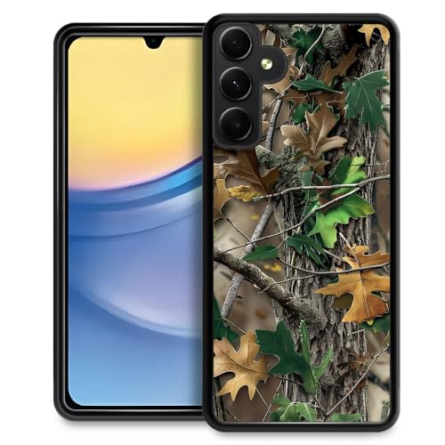 CARLOCA Kompatibel mit Samsung Galaxy A15 Hülle, Wald Camping Camo Herbst Samsung Galaxy A15 Hüllen für Mädchen, modisches Grafikdesign, stoßfest, kratzfest, Fallschutz von CARLOCA