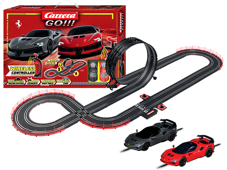 CARRERA (TOYS) Ferrari SF90 XX Stradale (WIRELESS) GO!!! Rennbahn, Mehrfarbig von CARRERA (TOYS)