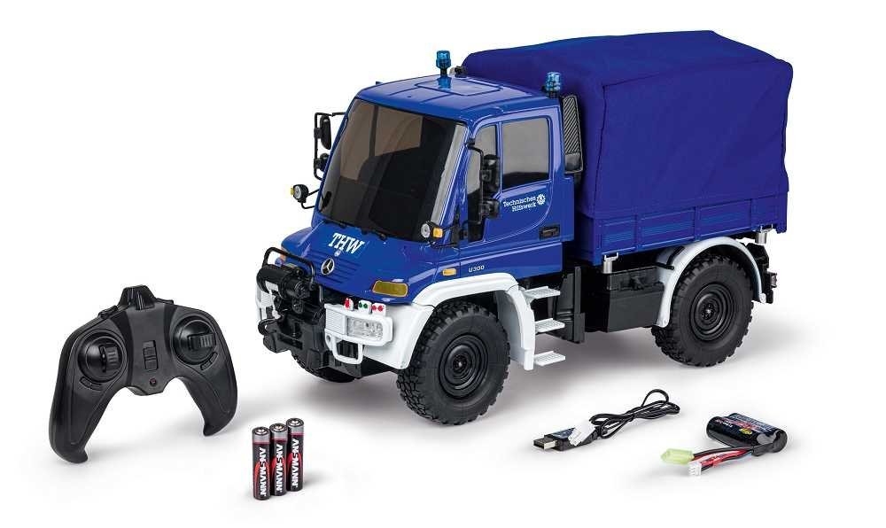 CARSON Carson RC 1:12 MB Unimog U300 THW 2,4 Ghz 100% RTR RC-Ladegerät von CARSON