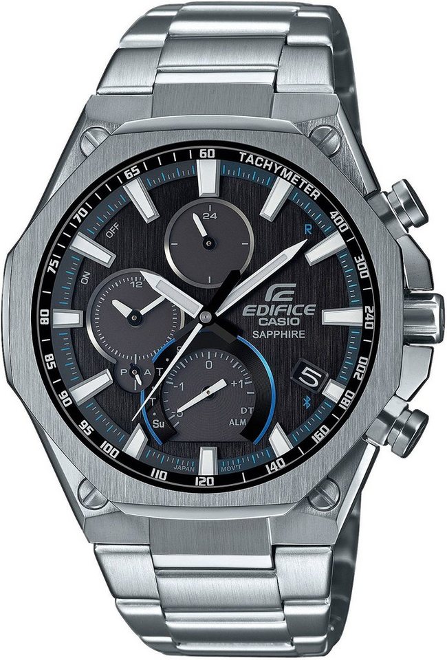 CASIO EDIFICE EQB-1100D-1AER Smartwatch, Solaruhr, Armbanduhr, Herrenuhr, Bluetooth, Stoppfunktion, Saphirglas von CASIO EDIFICE