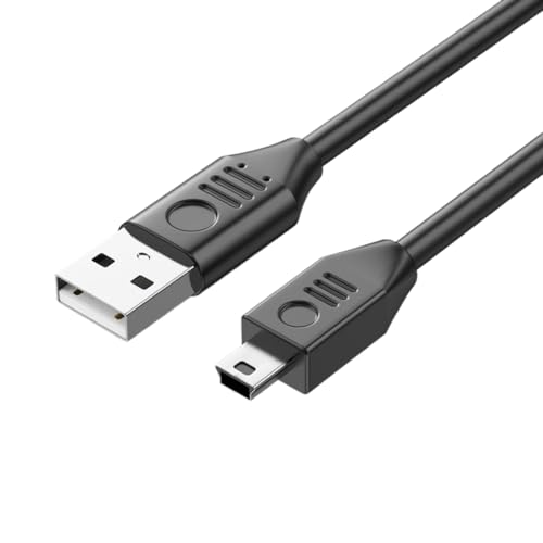 Mini-USB-Kabel, schnelles Aufladen, USB 2.0 auf Mini-USB-Datenkabel, für MP3-, MP4-Player, Auto, Fahren, mobile Festplatte, gerader Kopf von CASNO