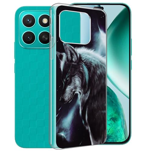 CAXKJE Hülle für Honor Play 9T (6.77 Zoll) Silikon Hülle,Transparent Silikon TPU Weiche Ultra-dünne Schutzhülle,Stoßfest Bumper Case Stylische Handyhülle - A9 von CAXKJE