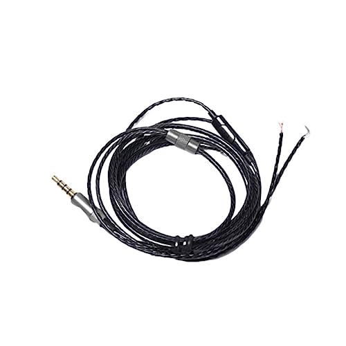 CAXUSD 1Stk Zubehör für Kopfhörerkabel headphone cable kopfhörerkabel Kopfhörer Reparatur audiokabel ersatzkabel für kopfhörer DIY-Kopfhörer-Reparaturkabel Draht Kopfhörer Zubehör Black von CAXUSD