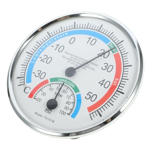 CAXUSD 2St Garten thermometer digitales Thermometer Mini-Thermometer draussen wand thermometer innen-außen-thermometer genaues Fieberthermometer 2 in 1 Thermometer-Hygrometer Abs Weiß von CAXUSD